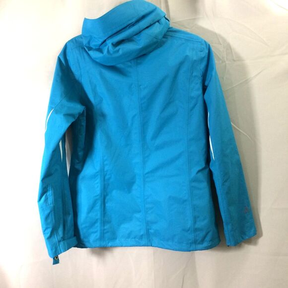 Gerry Aqua Blue Fleece-Lined Jacket Small Hooded Waterproof Ski Snow Coat - Picture 2 of 5